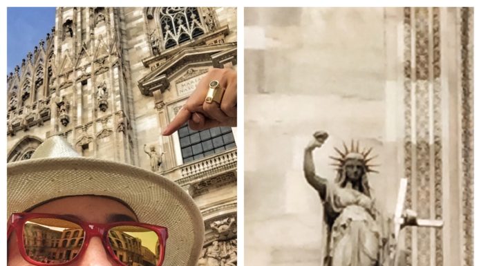 Milano Inedita: La Statua della Libertà sulla Facciata del Duomo (70 anni prima di quella di originale)