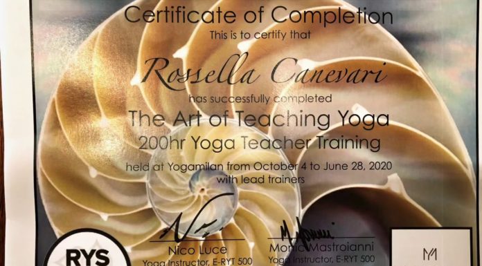 Ho finito il mio primo Teacher Training di Yoga