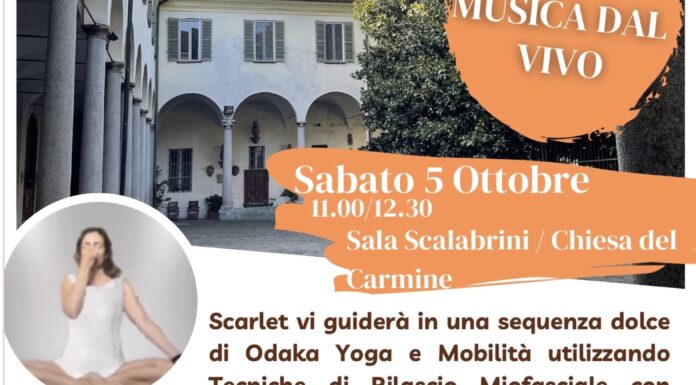 Yoga&Musica dal Vivo, Yoga&Rilascio Miofasciale al Carmine nel weekend!